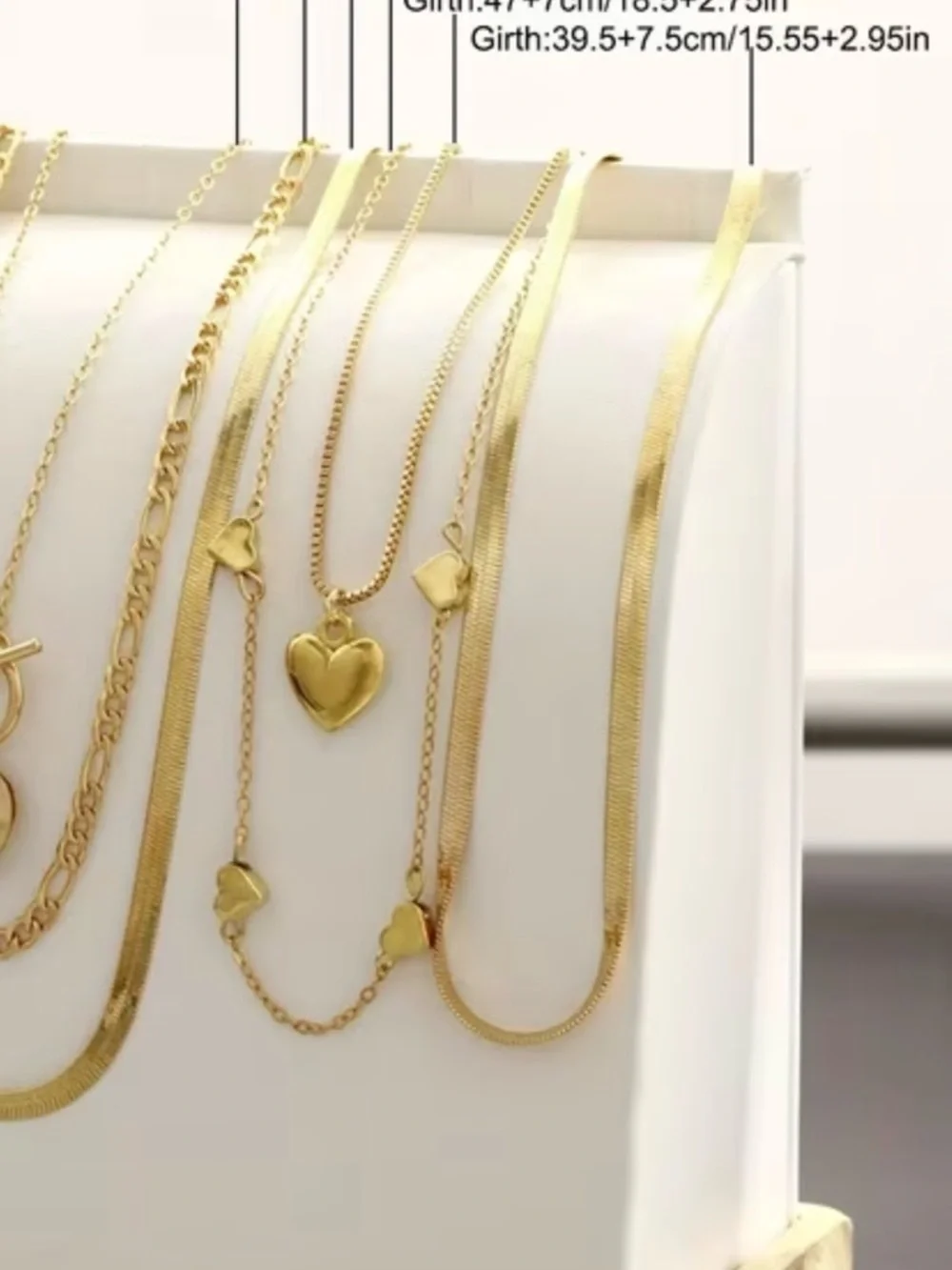 💓10 Piece 💓Layered Multiple Pendant Necklaces - Picture 8 of 9